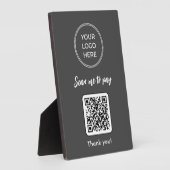 QR-Code-Zeichen scannen zur Bezahlung Fotoplatte (Seite)