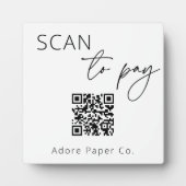 QR-Code-Zeichenfläche scannen Fotoplatte (Vorderseite)