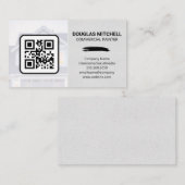 QR-Code | Zuhause-Logo-Visitenkarte für Paint Brus Visitenkarte (Vorne/Hinten)