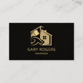 QR Code Zuhause Repair Handyman Visitenkarte (Vorderseite)