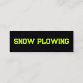 QR-Code zum Entfernen des Schnees Mini Visitenkarte (Vorderseite)