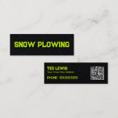 QR-Code zum Entfernen des Schnees Mini Visitenkarte (Vorne/Hinten)