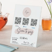 Qr-Code | Zur Bezahlung scannen | Unternehmen Sockelschild (In Situ)