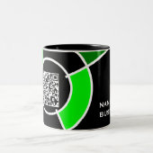 QR-Code Zweifarbige Tasse (Mittel)