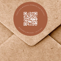 QR-Codedetails für Hochzeitsseiten uAwg verbrannte