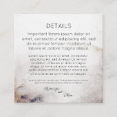 QR-Codedetails Seashell Sandy Beach Begleitkarte (Vorderseite)