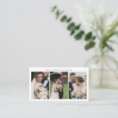 QR-Codefotograf und Studio Manager Visitenkarte (Stehend Vorderseite)