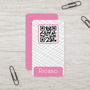 QR-Codegeflechtete Muster Personalisiert Visitenkarte