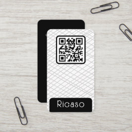 QR-Codegeflechtete Muster Personalisiert Visitenkarte