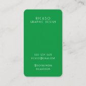 QR-Codegeflechtete Muster Personalisiert Visitenkarte (Rückseite)