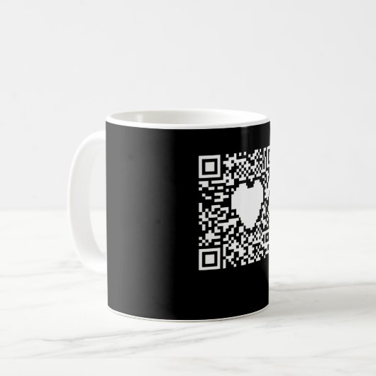 QR-Codegenerator mit Herz Kaffeetasse (Vorderseite Links)