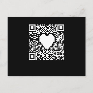 QR-Codegenerator mit Herz Postkarte