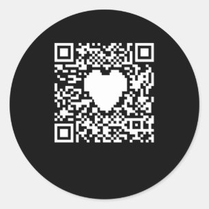 QR-Codegenerator mit Herz Runder Aufkleber