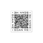 QR-Codeinfo Scannen Sie mir Text Ihre moderne Brie Gummistempel (Prägung)