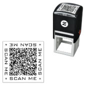 QR-Codeinfo Text Moderne Briefmarke scannen Permastempel (Beispiel)