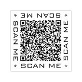 QR-Codeinfo Text Moderne Briefmarke scannen Permastempel (Design)