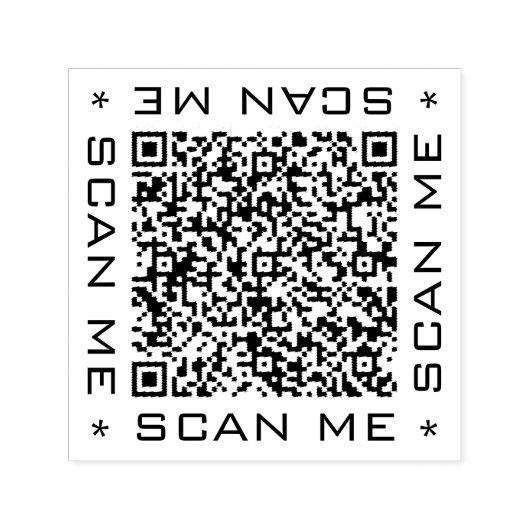 QR-Codeinfo Text Moderne Briefmarke scannen Permastempel (Design)