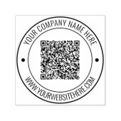 QR-Codeinformationen Benutzerdefinierte Briefmarke Permastempel (Design)