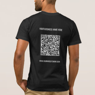QR-Codeinformationen Benutzerdefinierter Text Ihr  T-Shirt