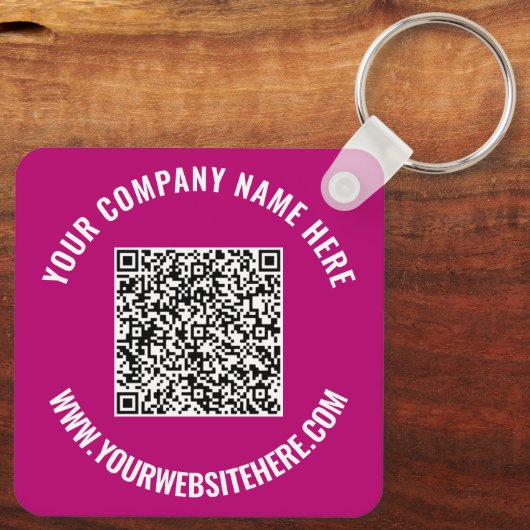 QR-Codeinformationen und benutzerdefinierte Schlüs Schlüsselanhänger (Rückseite)