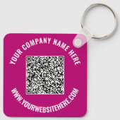 QR-Codeinformationen und benutzerdefinierte Schlüs Schlüsselanhänger (Rückseite)