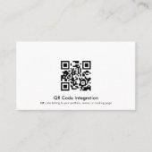 QR-Codeintegration Visitenkarte (Vorderseite)