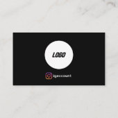 QR-Codemaler für Schwarz-Scannierbare Visitenkarte (Rückseite)