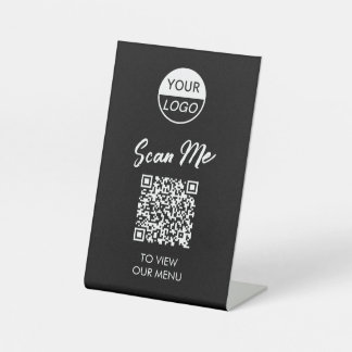 QR-Codemenü | Classic Contacless Pedestal Sign Sockelschild