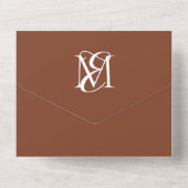 QR-Codemonogramm-Elegante-Hochzeit im Herbst All In One Einladung (Rückseite)