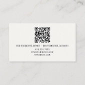 QR-Codename Berufliches Logo Telefonnummerkarte (Rückseite)