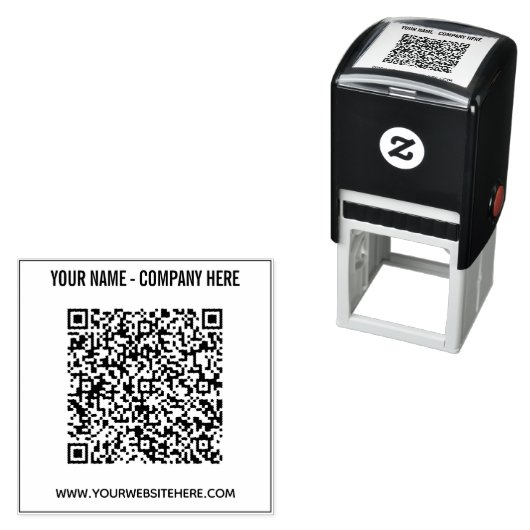 QR-Codename Website Personalisierte Briefmarke Permastempel (Beispiel)