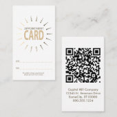 qr-Codentermin sunBurst Terminkarte (Vorne/Hinten)