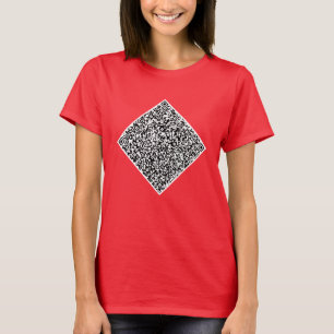 QR-Codeprüfinformationen Benutzerdefiniert Ihren e T-Shirt