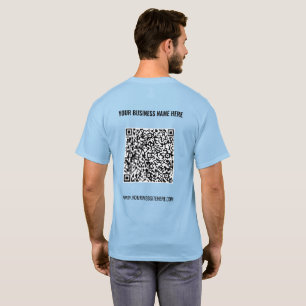 QR-Codeprüfinformationen Benutzerdefinierter Text  T-Shirt