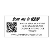 QR-Codeprüfung auf der UAWG Wedding-Website Gummistempel (Prägung)