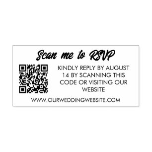 QR-Codeprüfung auf der UAWG Wedding-Website Gummistempel