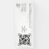 QR-Codeprüfung | Berufliches Firmenlogo Banner (Vertikal)