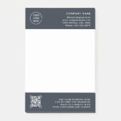 QR-Codeprüfung | Berufliches Firmenlogo Post-it Klebezettel (Vorderseite)