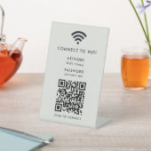 QR-Codeprüfung für das Wifi-Netzwerkkennwort zum V Sockelschild (In SItu)