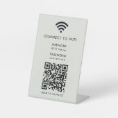 QR-Codeprüfung für das Wifi-Netzwerkkennwort zum V Sockelschild (Vorderseite)
