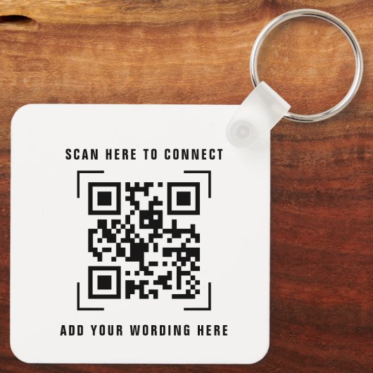 QR-Codeprüfung | Illustrierter Podcast Schlüsselanhänger (Rückseite)