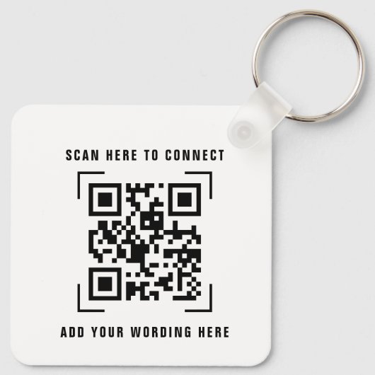 QR-Codeprüfung | Illustrierter Podcast Schlüsselanhänger (Rückseite)