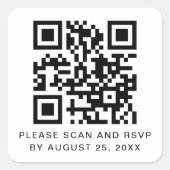 QR-Codeprüfung und UAWG-Aufkleber für den benutzer Quadratischer Aufkleber (Vorderseite)