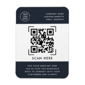 QR-Codeprüfung | Werbeaktion für Firmenlogos Magnet (Vertikal)