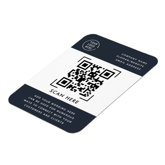 QR-Codeprüfung | Werbeaktion für Firmenlogos Magnet (Linke Seite)