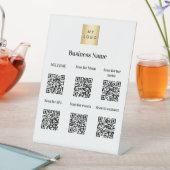 QR-Codes der Hotelmarke Sockelschild (In Situ)