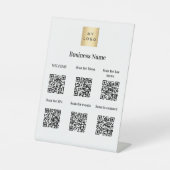 QR-Codes der Hotelmarke Sockelschild (Vorderseite)