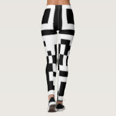 QR Codes Funky Squares Leggings lesen "Call me" (Rückseite)