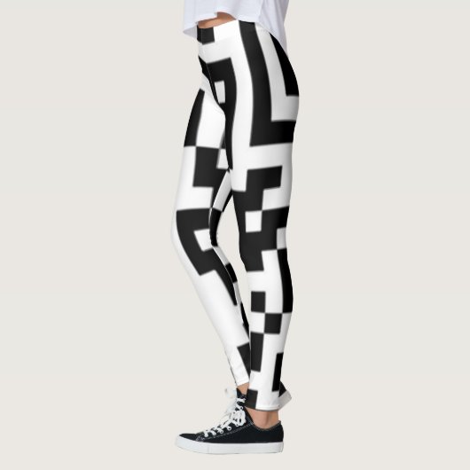 QR Codes Funky Squares Leggings lesen "Call me" (Links)