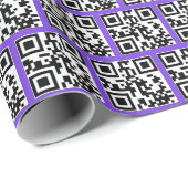 QR Codes für Happy Holidays Geschenkpapier (Rolleneckpunkt)